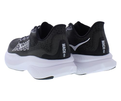 HOKA ONE ONE Mach 6 Wide Mens Shoes Size 11, Color: Black/White