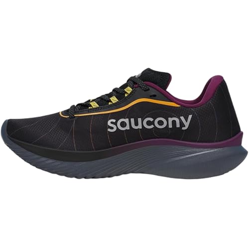 Saucony Women's Kinvara 15 GTX Sneaker, Black/Shadow, 10