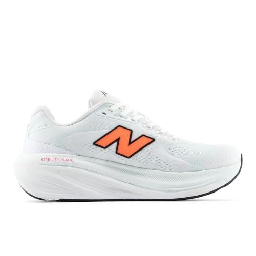 New Balance Men's Fresh Foam X 860 V15 Running Shoe, Nb 103 White/Tangerine Heat, 10