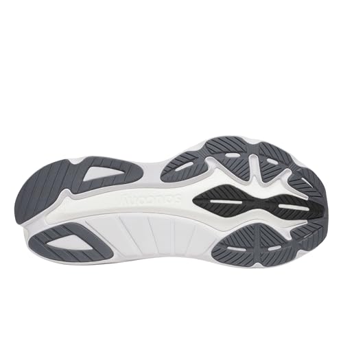 Saucony Men's Hurricane 24 Sneaker, Black/Carbon, 9.5