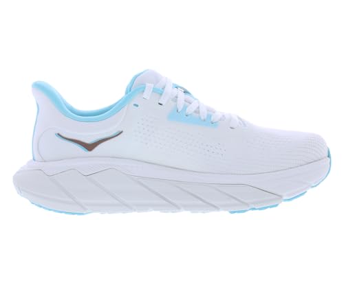 HOKA Arahi 7 Womens Shoes Size 7, Color: Frost/Rose Gold