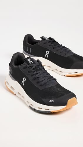 On Men's Cloudnova Form 2 Sneakers, Black | Ivory, 9 Medium US