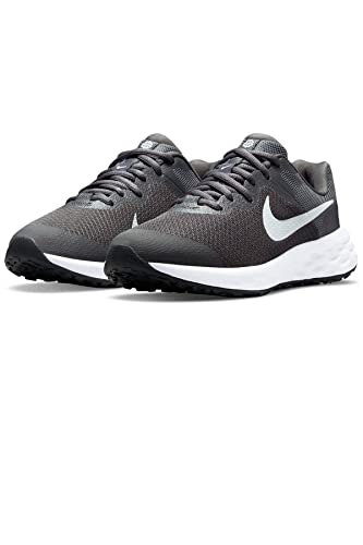 Nike Revolution 6 Nn (GS), Unisex Children's Gymnastics Shoes, Grey White, 7 US