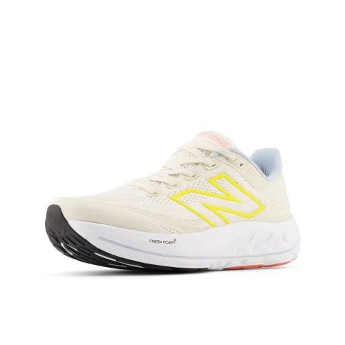 New Balance Women's Fresh Foam X Vongo V6 Running Shoe, Sea Salt/Lemon Zest/Light Chrome Blue, 12 W