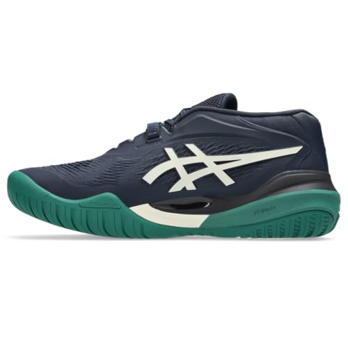 ASICS Men's Gel-Resolution X Tennis Shoes, 7.5, Midnight/Cream