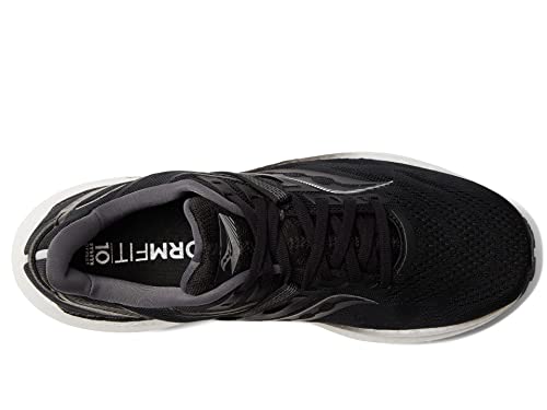 Saucony Men's Triumph 20 Running Shoe, Black/White, 11.5