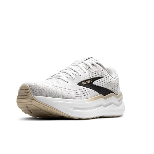 Brooks Men’s Ghost Max 2 Neutral Running & Walking Shoe - White/Pelican/Oyster - 11.5 Medium