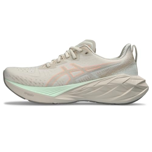 ASICS Women's NOVABLAST 4 Running Shoes, 10, Oatmeal/Moonrock