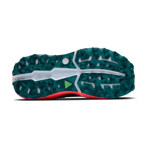 Brooks Women’s Caldera 8 Ultra Trail Running Shoe - Bit of Blue/Quince/Flame - 6.5 Medium