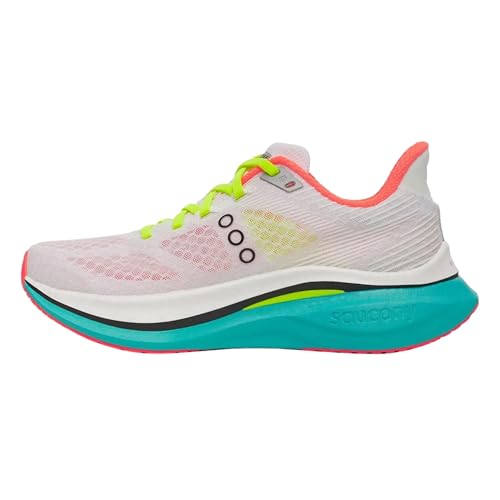 Saucony Women's Endorphin Speed 5 Sneaker, White/Mutant, 9