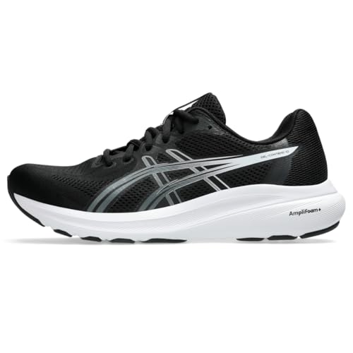 ASICS Men's Gel-Contend 10 Running Shoes, 11, Black/White