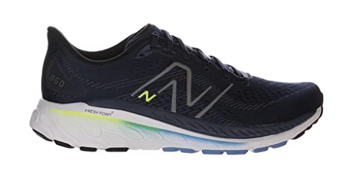 New Balance Men's Fresh Foam 860 V13 Running Shoe, Nb Navy/Dark Silver Metallic, 8.5 Medium