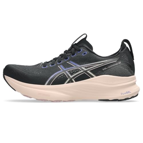 ASICS Women's Gel-Kayano 32 Running Shoes, 6, Black/Pearl Pink