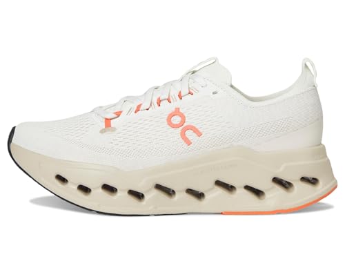 On Womens Cloudsurfer Max Ivory/Salmon 9 M