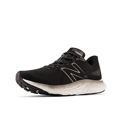 New Balance Men's Fresh Foam X EVOZ V3 Running Shoe, Black/Silver Metallic, 8.5 Wide