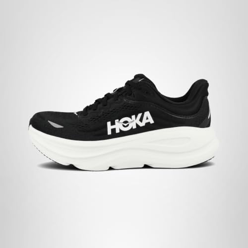 Hoka Women's Bondi 9 Black/White 9 Medium - alternate view 8