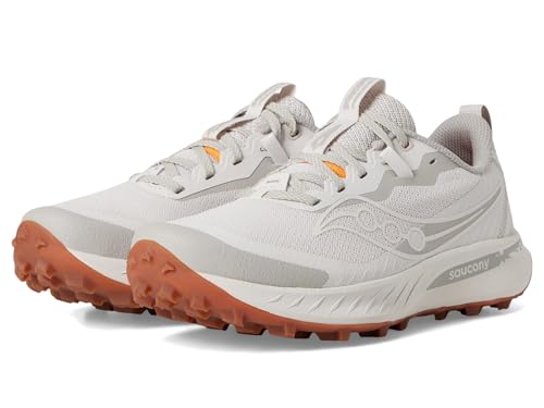 Saucony Women's Peregrine 15 Sneaker, Moon/Dove, 11.5