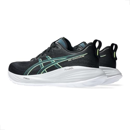 ASICS Men's Gel-Cumulus 27 Sneaker, Black Lucid Yellow, 10.5 US