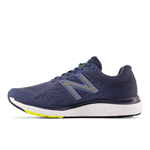 New Balance mens 680 V7 Running Shoe 10 X-Wide Navy/Yellow