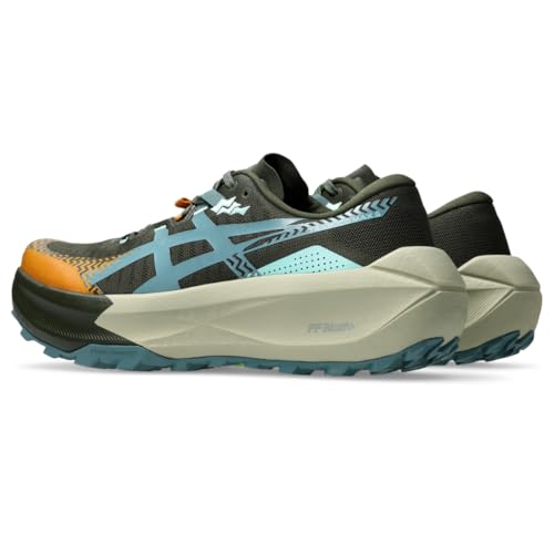ASICS Men's Trabuco MAX 5 Running Shoes, 12, Vintage Khaki/Foggy Teal