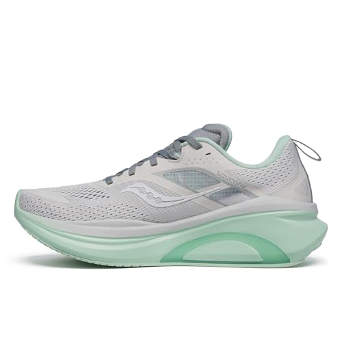 Saucony Women's Omni 22 Sneaker, Fog/Jade, 11 Wide