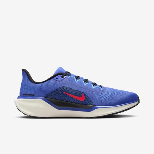 Nike Pegasus 41 FD2722 Men's Road Running Shoe, Astronomy Blue Hot Punch Black, 11 US