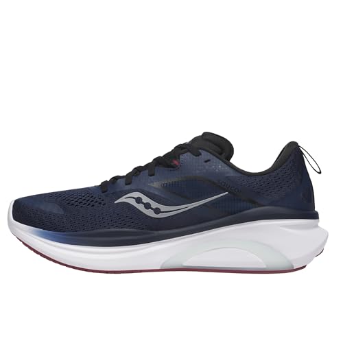 Saucony Men's Omni 22 Sneaker, Navy/Currant, 11.5