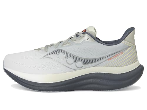 Saucony Men's Triumph 23 Sneaker, Grey/Shadow, 10