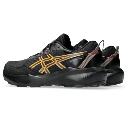 ASICS Men's Gel-Venture 11 Waterproof Running Shoes, 13, Black/Sandstorm