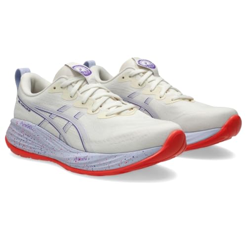 ASICS Women's Gel-Cumulus 27 Tokyo Running Shoes, 12, Cream/EDO Purple