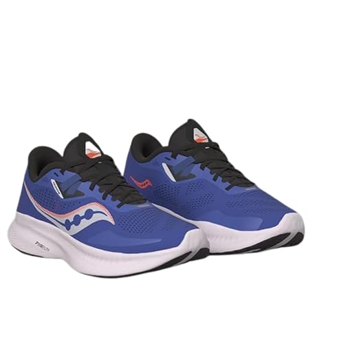 Saucony Men's Guide 15 Sneaker, Sapphire/Black, 12