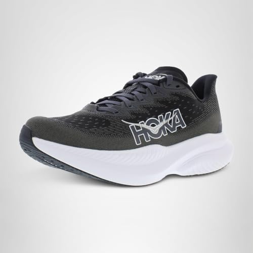HOKA ONE ONE Mach 6 Womens Shoes Size 8.5, Color: Black/White - alternate view 6