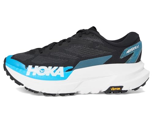 Hoka Women's Mafate X Black/Skyward Blue 8.5 Medium - alternate view 4