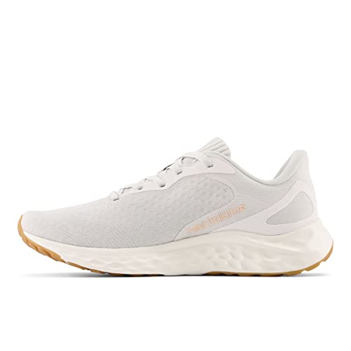 New Balance Women's Fresh Foam Arishi V4 Running Shoe, Summer Fog/Nimbus Cloud/Light Gold Metallic, 7