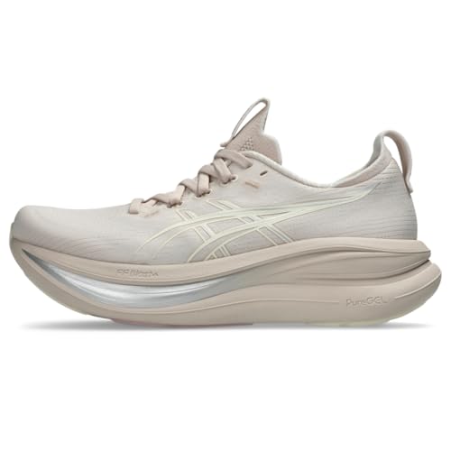 ASICS Women's Gel-Nimbus 28 Running Shoes, 9, Mineral Beige/Cream