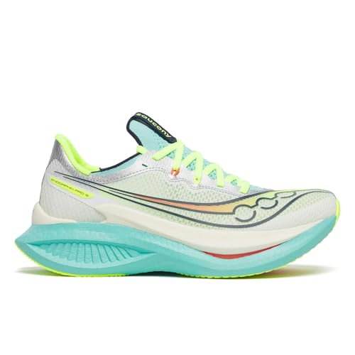 Saucony Women's Endorphin Pro 5 Sneaker, White/Splash, 5