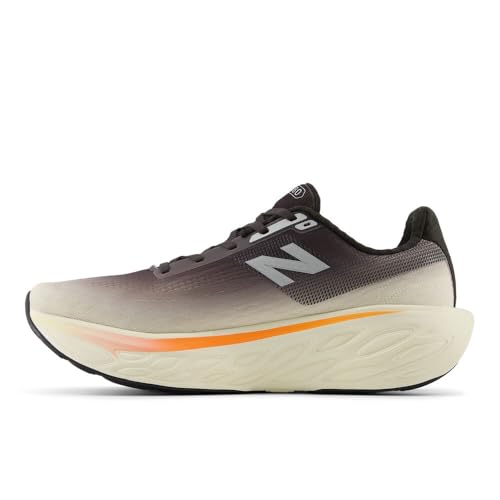 New Balance Men's Fresh Foam X 1080 V14 Running Shoe, Black Cement/Angora/Hot Mango, 12.5 W