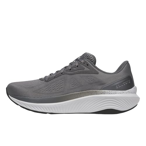 Saucony Men's Echelon 10 Sneaker, Carbon/Black, 12.5