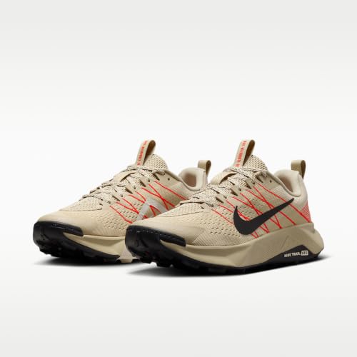 Nike Wildhorse 10 Men's Trail Running Shoes (Linen/Light Crimson/Pure Platinum/Tough Red) Size 9.5 - alternate view 5