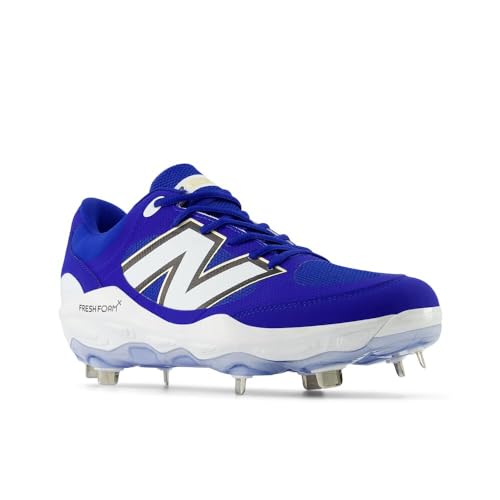 New Balance Men's Fresh Foam X 3000 V7 Baseball Shoe, Team Royal/White, 12.5 M