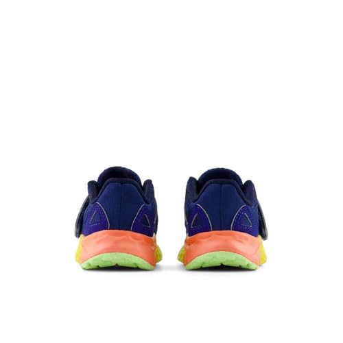 New Balance Kid's Fresh Foam Arishi V4 Hook & Loop Running Shoe, Blue Oyster/Afterglow, 2 Infant