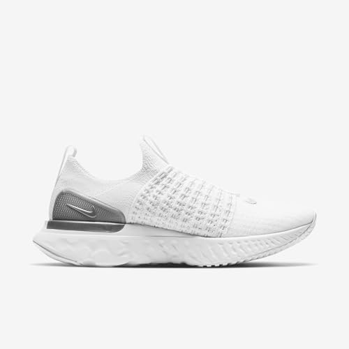 Nike React Phantom Run FK 2 True White/Metallic Silver/White 6.5 B (M)