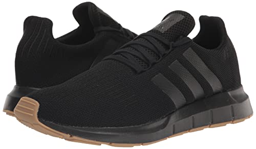 adidas Originals Men's Swift Run Shoe, Black/Black/Gum, 8