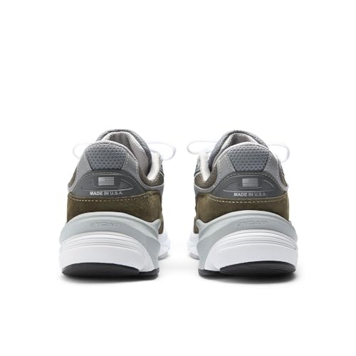 New Balance Unisex Made in USA 990 V6 Sneaker,Olive/Grey,Men 7 / Women 8.5
