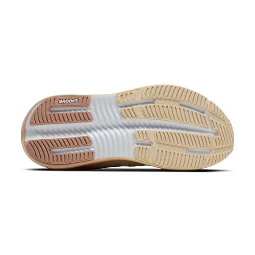 Brooks Women’s Ghost Max 4 Neutral Running & Walking Shoe - White/Rose/Rutabaga - 7.5 Medium
