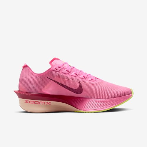 Nike Vaporfly 4 Women's Road Racing Shoes (Pink Spell/Hyper Pink/Volt Ice/Bordeaux) Size 9.5