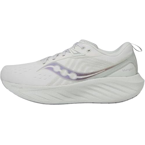 Saucony Women's Triumph 22 Sneaker, White/Foam, 9.5