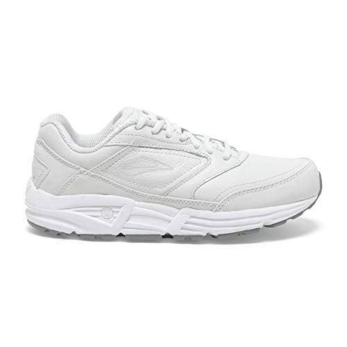 Brooks Womens Addiction Walker Walking Shoe - White - 2A - 10.0
