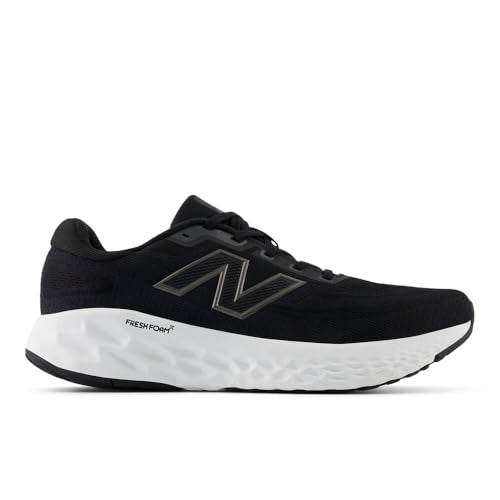 New Balance Men's Fresh Foam X EVOZ V4 Running Shoe, Black/Phantom/Black Metallic, 10 M