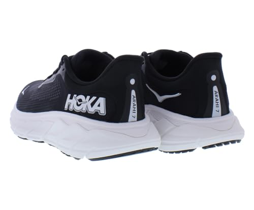 HOKA ONE ONE Arahi 7 Wide Womens Shoes Size 9.5, Color: Black/White